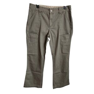 The North Face Woman’s Olive Green/Gray Shade, Carpenter Work Pants Size 12